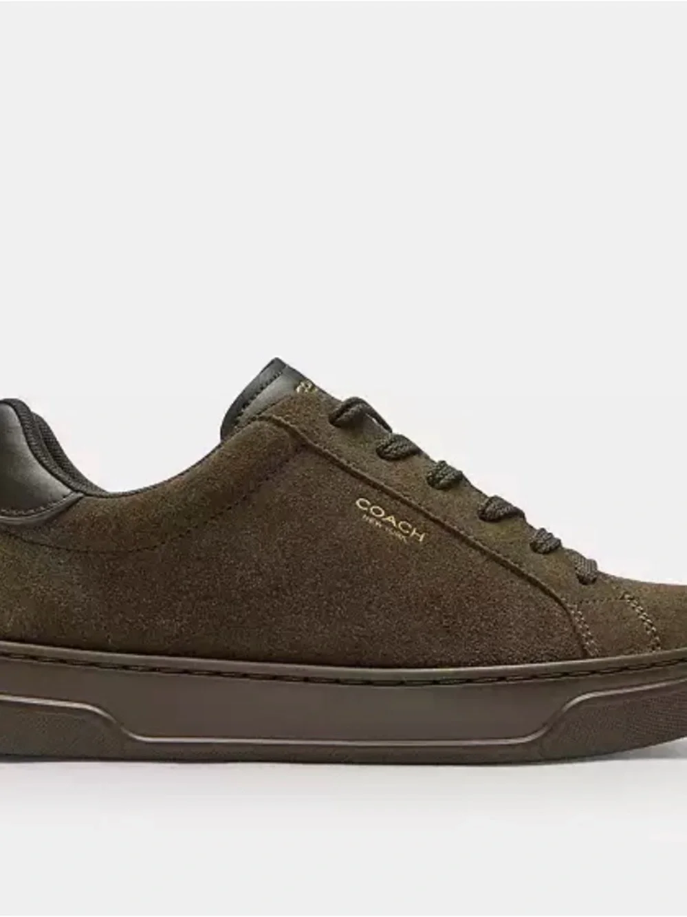 Coach Men's Olive Green Low-Top Sneakers